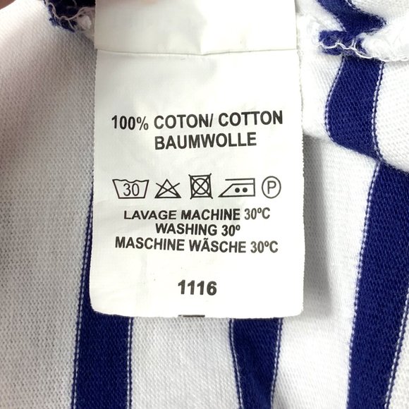 CAPTAIN CORSAIRE Striped Breton Nautical Sailor Logo Sweater Pullover - XS - Picture 8 of 9